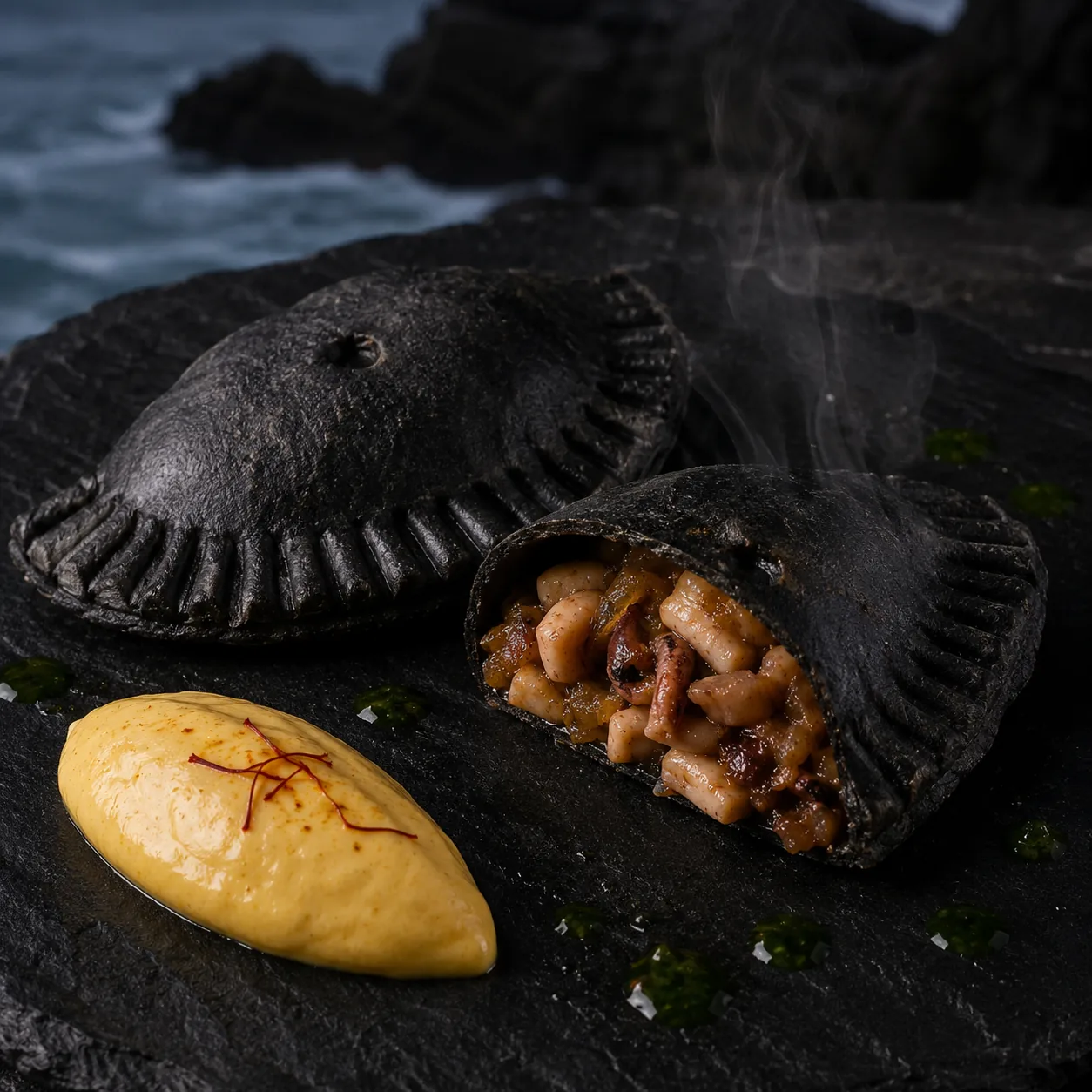 Mini Empanada Galega Choco em Tinta